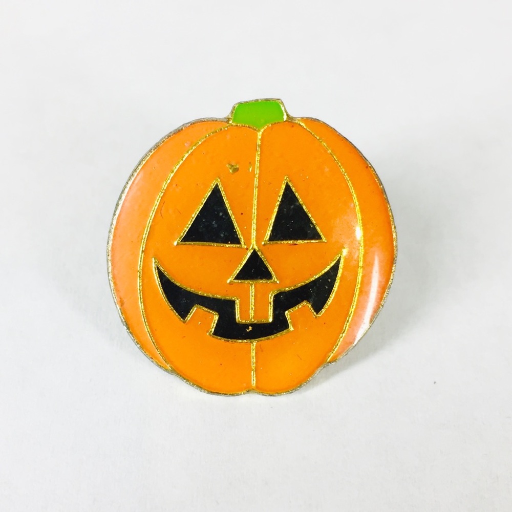 Vintage Pumpkin Halloween Pin